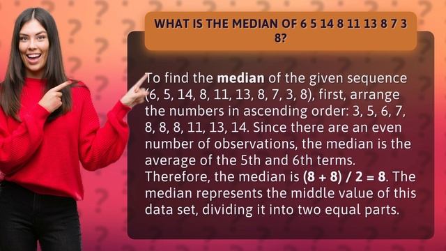 What is the median of 6 5 14 8 11 13 8 7 3 8? смотреть онлайн