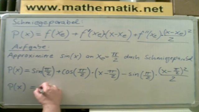 Approximation durch eine Schmiegelparabel - Beispiel 1 - Sinusfunktion an der Stelle π/2 смотреть онлайн