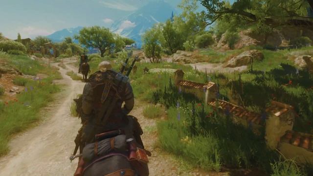 The Witcher 3: Wild Hunt next gen PS5 gameplay 4K HDR ray tracing riding in Toussaint смотреть онлайн
