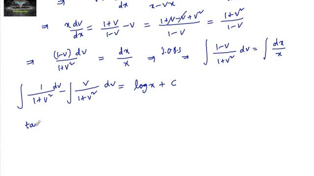 The solution of the differential equation(x-y)dy-(x+y)dx=0, is смотреть онлайн