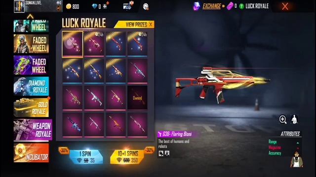 Free Fire Next Confirm Weapon Royale | G36 Flaring Bionica Legendary Skin | New Weapon Royale смотреть онлайн