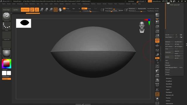 Zbrush быстрое обучение\гайд. Boolean. Объединить, вычесть, исключить. Boolean через папку смотреть онлайн