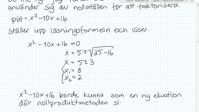 Matematik 3c - Kapitel 1 - 1.1 Polynom i faktorform смотреть онлайн