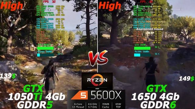 Assassin's Creed Odyssey - GTX 1050 Ti vs GTX 1650 | Ryzen 5600x смотреть онлайн