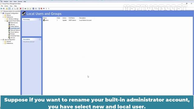 58. How to Rename Administrator Account using Group Policy смотреть онлайн