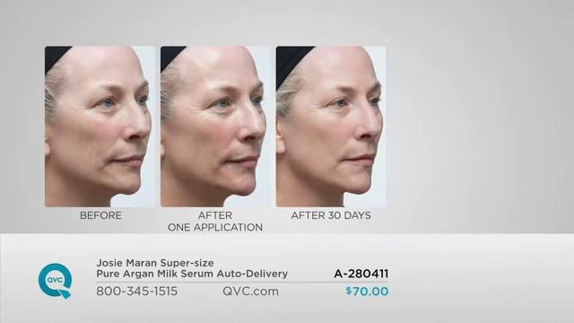 Josie Maran Super-size Pure Argan Milk Serum Auto-Delivery on QVC смотреть онлайн