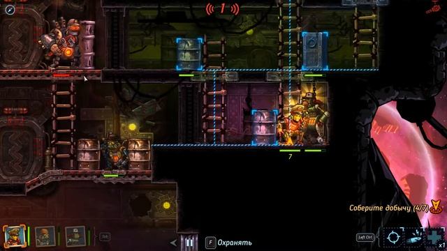 SteamWorld Heist. Запись № 5. Уровень сложности: "Элита". Миссия "Грузовая баржа". смотреть онлайн