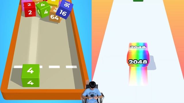 Chain Cube 2048 vs Jelly Run 2048: New Shape - Max Level Gameplay (Part 1) смотреть онлайн