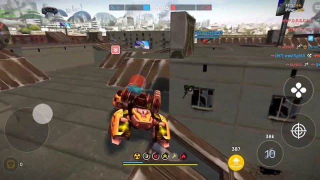 Tanki Online mobile | Gameplay using an op turret augment | Striker Faust & Hopper Lifeguard смотреть онлайн