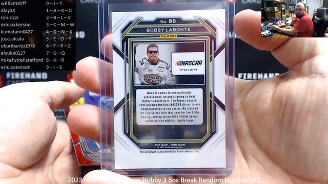 3/1/2024 2023 Panini Prizm Racing Hobby 3 Box Break Random Numbers #1 смотреть онлайн