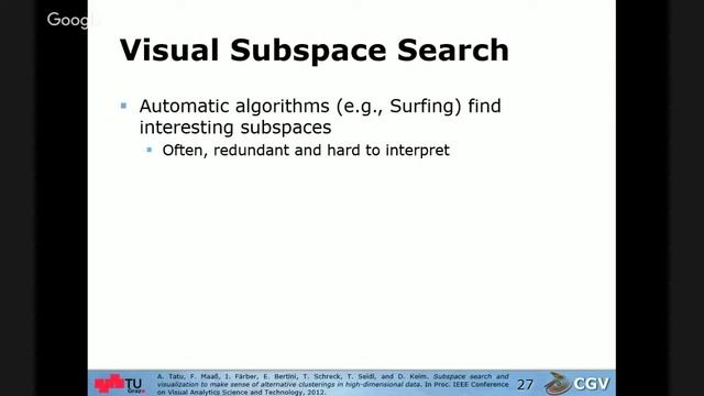 ICG JKU Linz Lab Talk: "Visual Interactive Search and Analysis of Patterns in Complex Data" смотреть онлайн