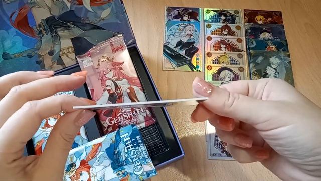 Распаковка коллекционных карт по Геншину 14 / Genshin cards unboxing смотреть онлайн