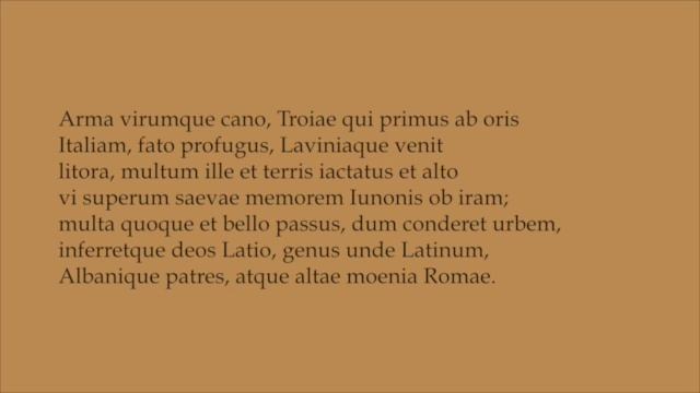 Vergil Aeneid 1-11 (Arma virumque cano), Hexameter; Latin reading смотреть онлайн