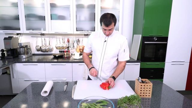 ♡ УЖИН К 8 МАРТА - ПАЛТУС с овощами и зеленым соусом смотреть онлайн