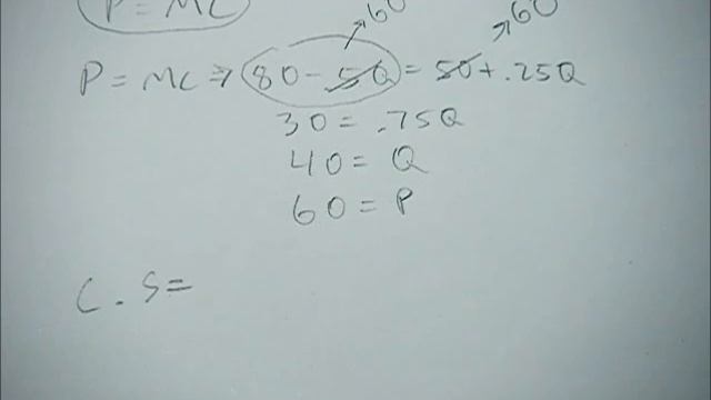 Calculating equilibrium and surplus given an inverse demand and marginal cost function смотреть онлайн