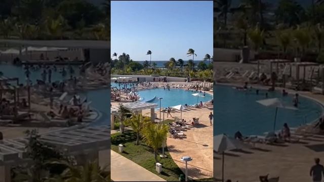 Вид с балкона на море и бассейн, Grand aston Varadero 5* #куба #варадеро #путешествия #отдых #туриз смотреть онлайн