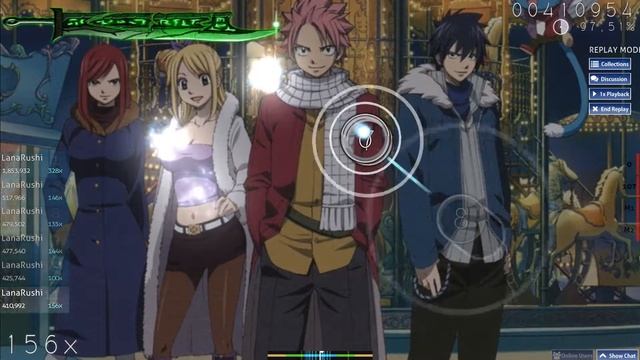 osu! Fairy Tail (Milky Bunny) - I Wish (TV Size) смотреть онлайн