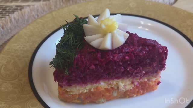 Вкусный витаминный салатик с морковью и свеклой!