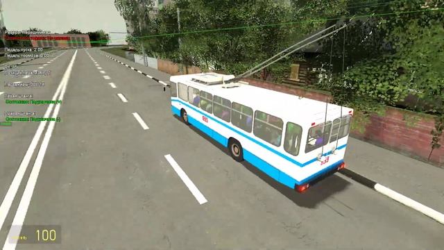 Новый троллейбус ЮМЗ уже в Trolleybus System! Garry's Mod