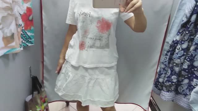 СЕКОНД ХЕНД. БЕЛАЯ ЮБКА С ИДЕАЛЬНЫМ СОСТАВОМ. ЧТО КУПИЛА НА СКИДКАХ 20%. смотреть онлайн