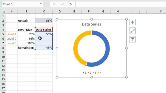 Progress Circle Chart with Conditional Formatting - Part 2 of 2 смотреть онлайн
