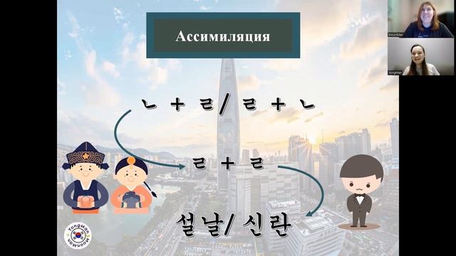 Урок 6 .Часть2. Ассимиляция/ 자음 동화 смотреть онлайн