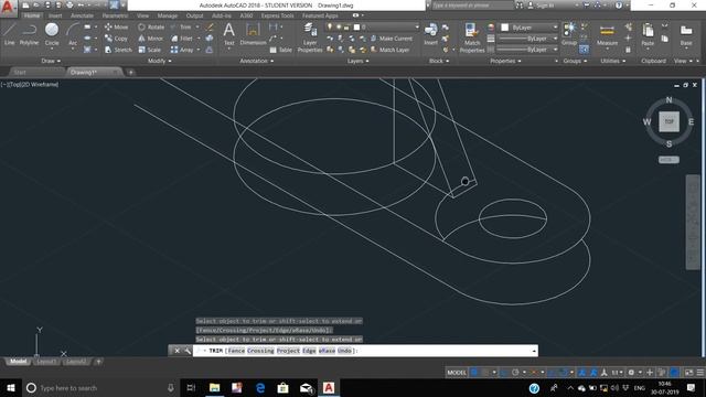 Isometric drawing of a Mechanical part in Autocad | Isometric tutorial for beginners | part 1 смотреть онлайн