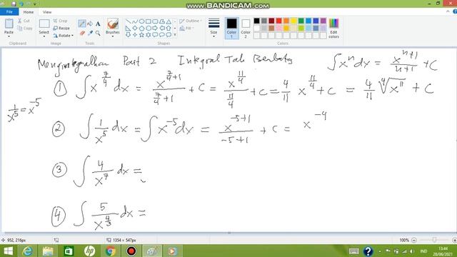part 2 integral pangkat pecahan negatif смотреть онлайн