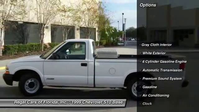 1999 Chevrolet S10 Base Clearwater FL 33765 смотреть онлайн