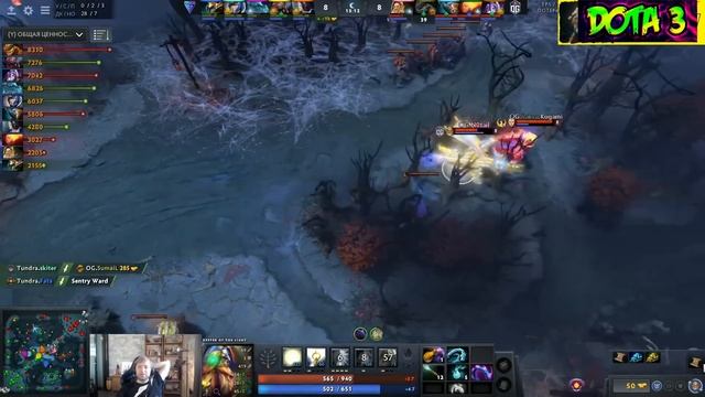 НС НЕДОВОЛЕН ИГРОЙ ОГ ПРОТИВ ТУНДРЫ / NS DOTA 2 / OG vs Tundra the international 10 смотреть онлайн