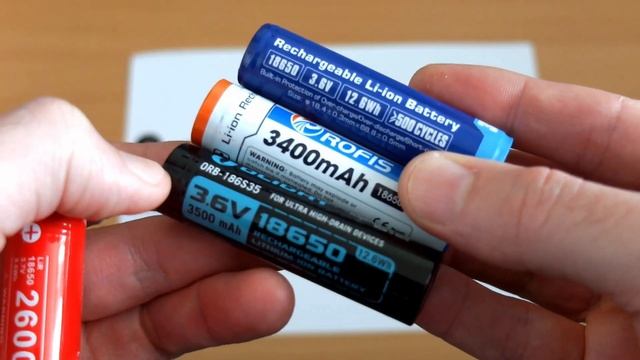 Klarus 18650 (2600mAh) Li-on batteries - Capacity test смотреть онлайн