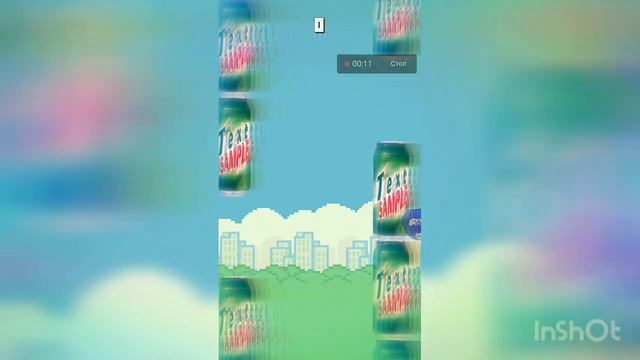 Бак с исчезновением птички в клоне игры flappy bird . смотреть онлайн