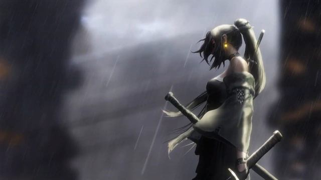 LIVE WALLPAPER FOR PC/4K/UHD/BEST QUALITY(Samurai Girl In The Rain)[MOEWALLS]