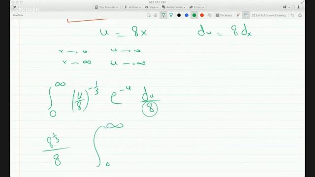 Evaluating an IMPROPER integral using the gamma function P 11-3-15 смотреть онлайн