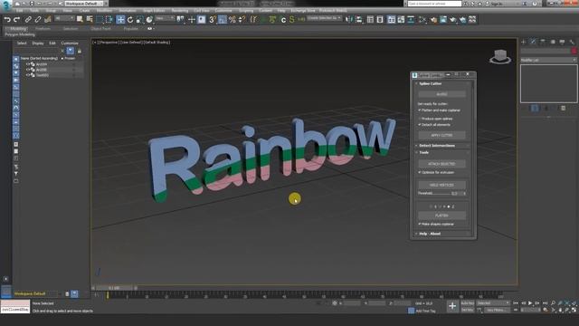 Spline Combiner - 3dsMax plugin смотреть онлайн