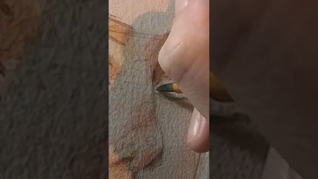 портрет карандашом и акварелью смотреть онлайн