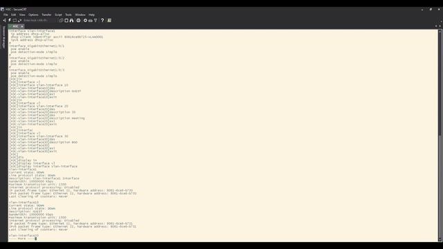 H3C Switch - VLAN Configuration & Port Trunk