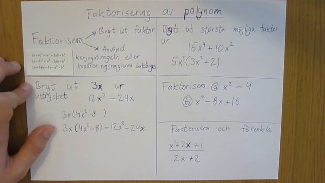 Faktorisering av polynom смотреть онлайн