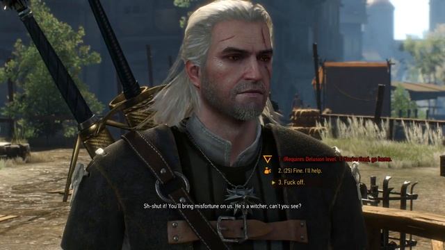 The Witcher 3 - Teaching drunken fool some manners in Novigrad смотреть онлайн