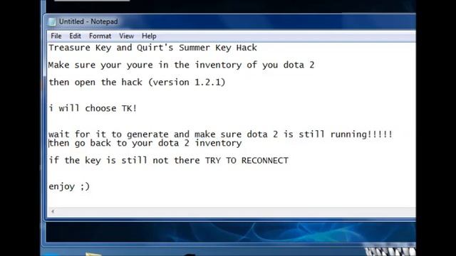 Dota 2 Treasure Key and Quirt's Summer Key Hack v1.2.1 смотреть онлайн