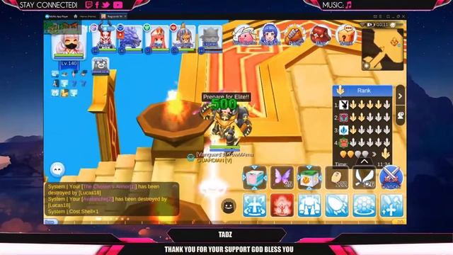 Ragnarok Mobile Midnight Party Server War Of Crystal with Guardian Guild смотреть онлайн