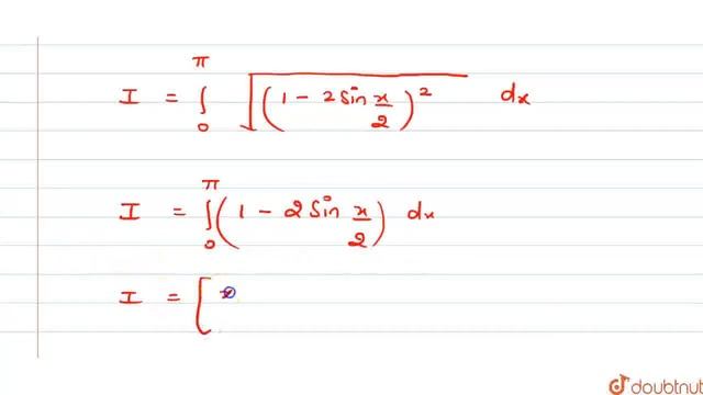 The integral int_(0)^(pi)sqrt(1+4sin^(2)x/2-4sinx/2)dx is equals to\n(a)pi-4\n(b)(2pi)/3-4-sqrt(... смотреть онлайн