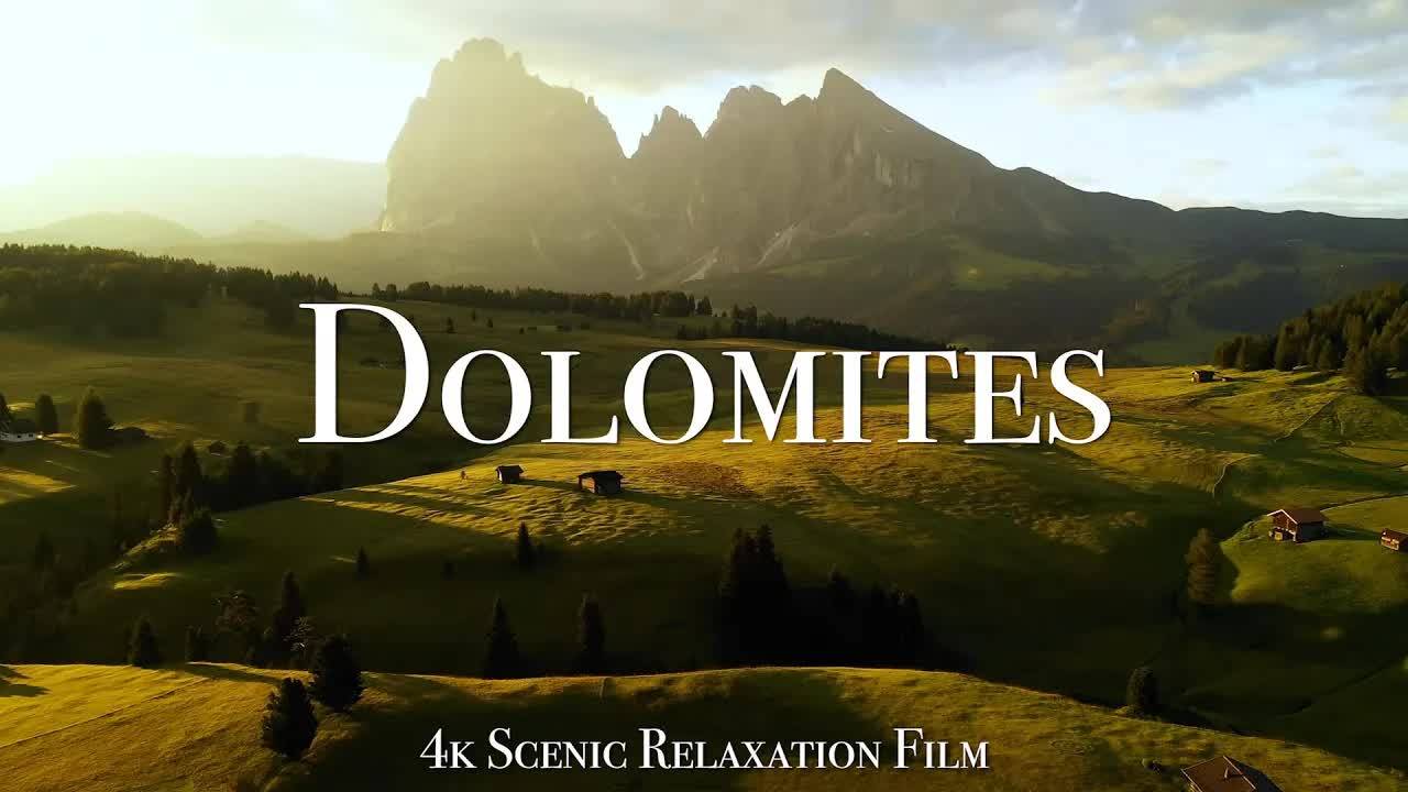 The Dolomites 4K - Scenic Relaxation Film With Calming Music смотреть онлайн