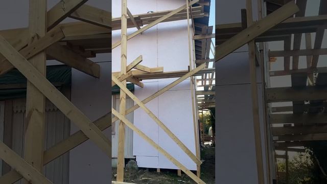 пристройка к дому #стройка смотреть онлайн