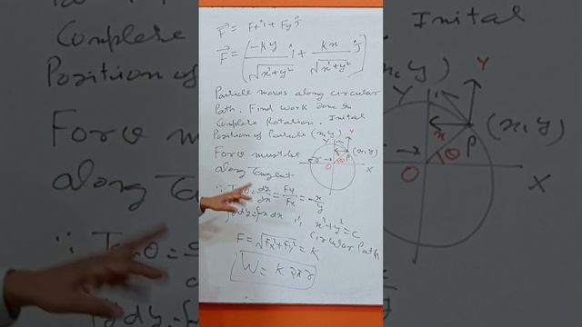 WORK DONE BY TANGENTIAL FORCE #physics #study #students #educational #force #work #circle смотреть онлайн