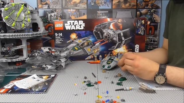 Lego Star Wars: Let's Build 20X Vader's TIE Advanced vs A-wing Starfighter 75150 смотреть онлайн