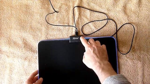 SADES Meteor. Крутой игровой коврик для мыши с подсветкой. Обзор. смотреть онлайн