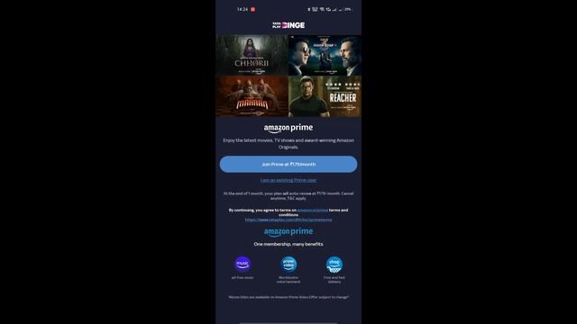 how to activate Amazon prime video subscription with tata play binge ? get 1 month free prime video смотреть онлайн