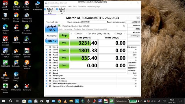SSD Micron MTFDKCD256TFK