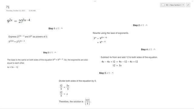 9^(2x) = 27^(3x-4) смотреть онлайн